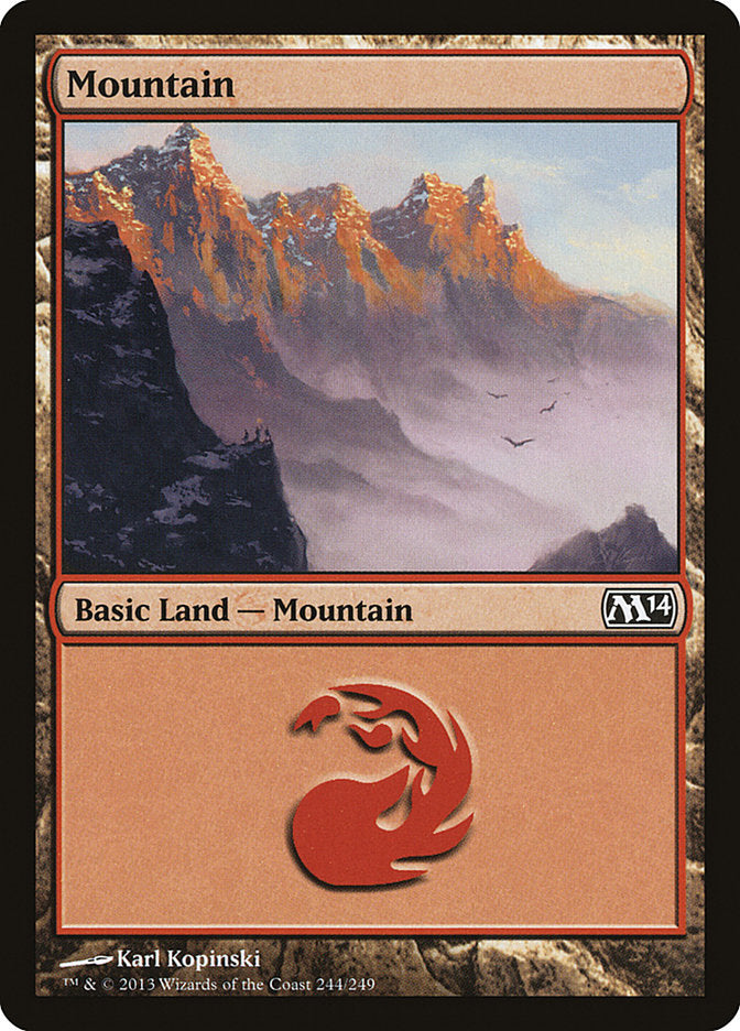 Mountain (244) [Magic 2014] | Boutique FDB TCG