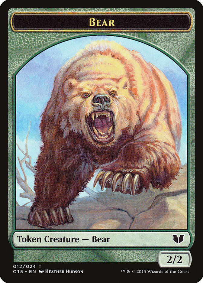 Bear // Spider Double-Sided Token [Commander 2015 Tokens] | Boutique FDB TCG