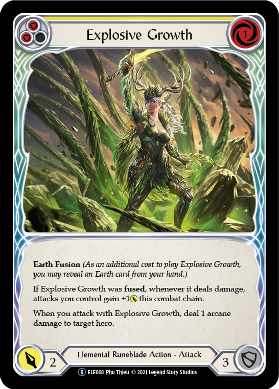 Explosive Growth (Yellow) [U-ELE068] (Tales of Aria Unlimited)  Unlimited Normal | Boutique FDB TCG