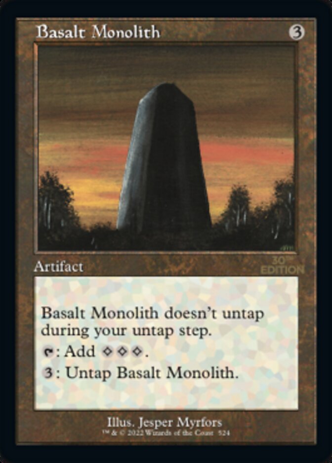 Basalt Monolith (Retro) [30th Anniversary Edition] | Boutique FDB TCG