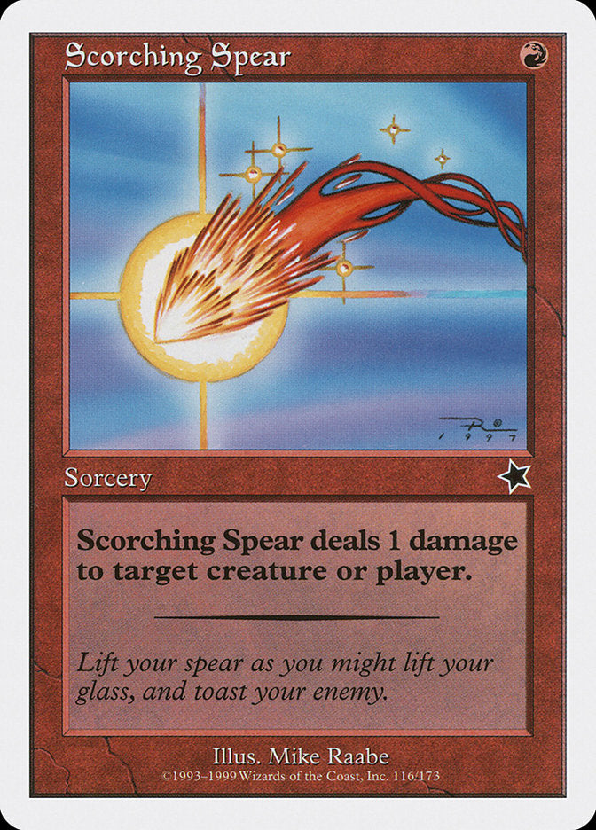 Scorching Spear [Starter 1999] | Boutique FDB TCG