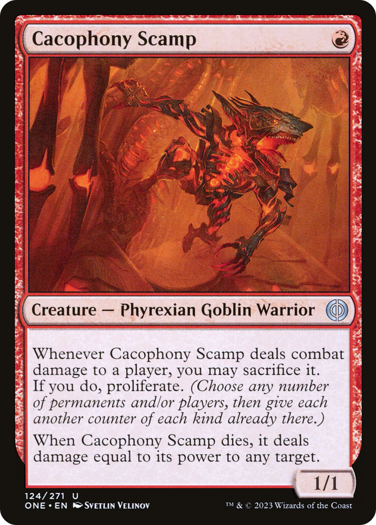 Cacophony Scamp [Phyrexia: All Will Be One] | Boutique FDB TCG