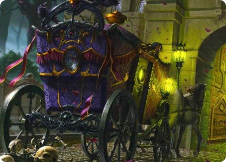 Honeymoon Hearse Art Card [Innistrad: Crimson Vow Art Series] | Boutique FDB TCG