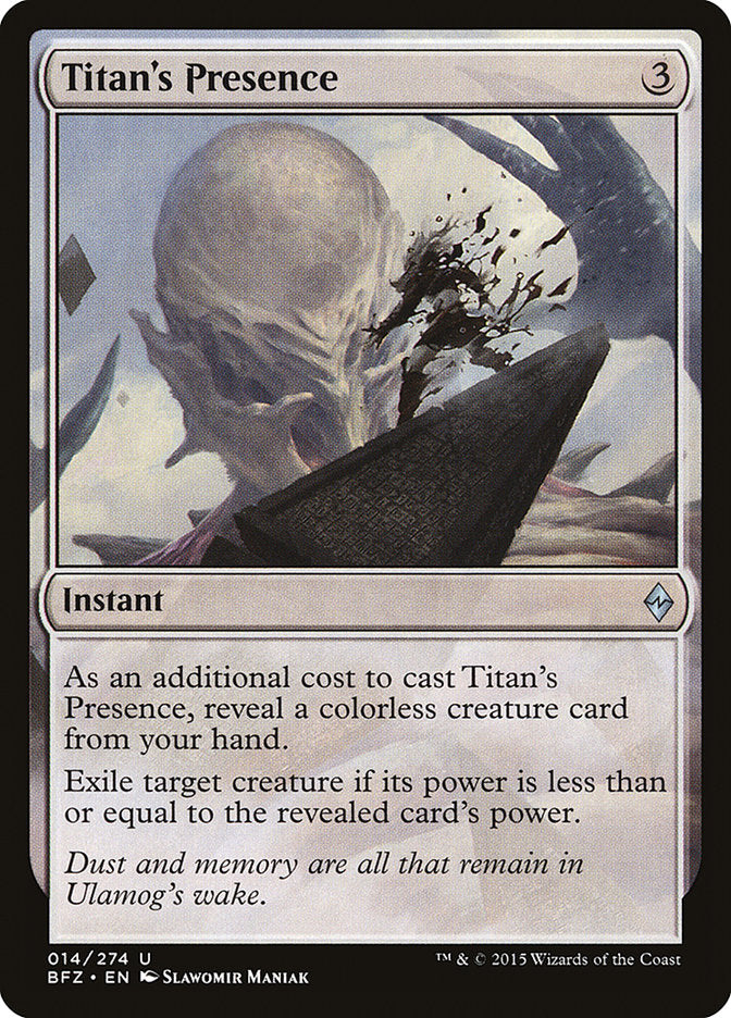 Titan's Presence [Battle for Zendikar] | Boutique FDB TCG