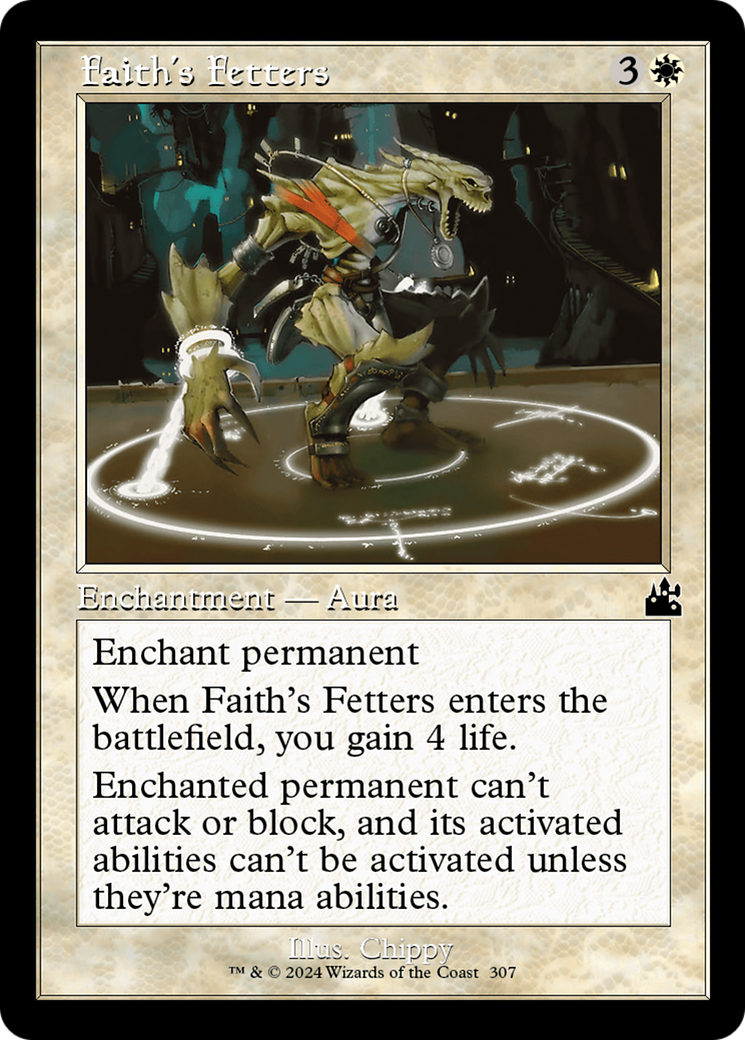 Faith's Fetters (Retro Frame) [Ravnica Remastered] | Boutique FDB TCG