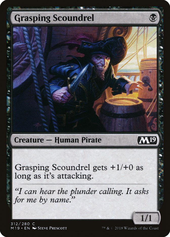 Grasping Scoundrel [Core Set 2019] | Boutique FDB TCG