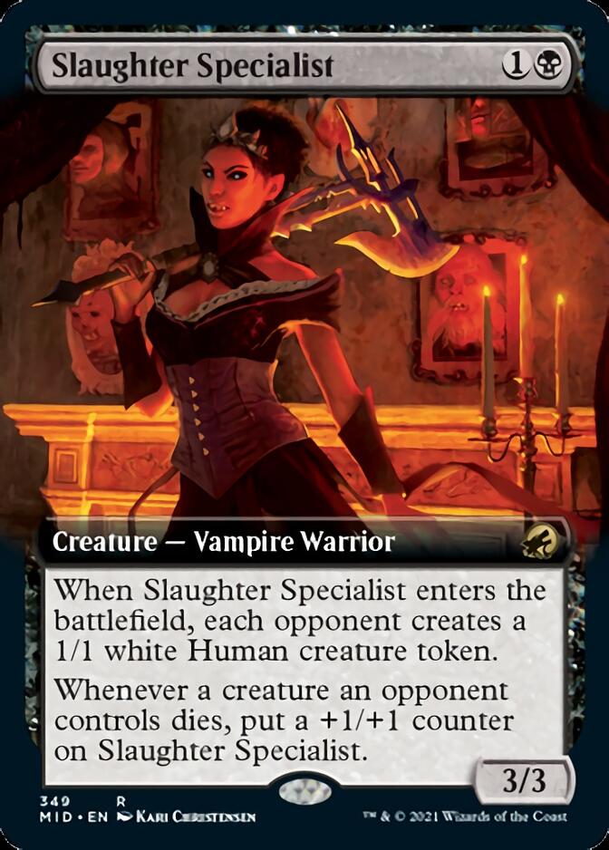 Slaughter Specialist (Extended Art) [Innistrad: Midnight Hunt] | Boutique FDB TCG