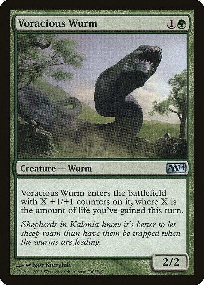 Voracious Wurm [Magic 2014] | Boutique FDB TCG