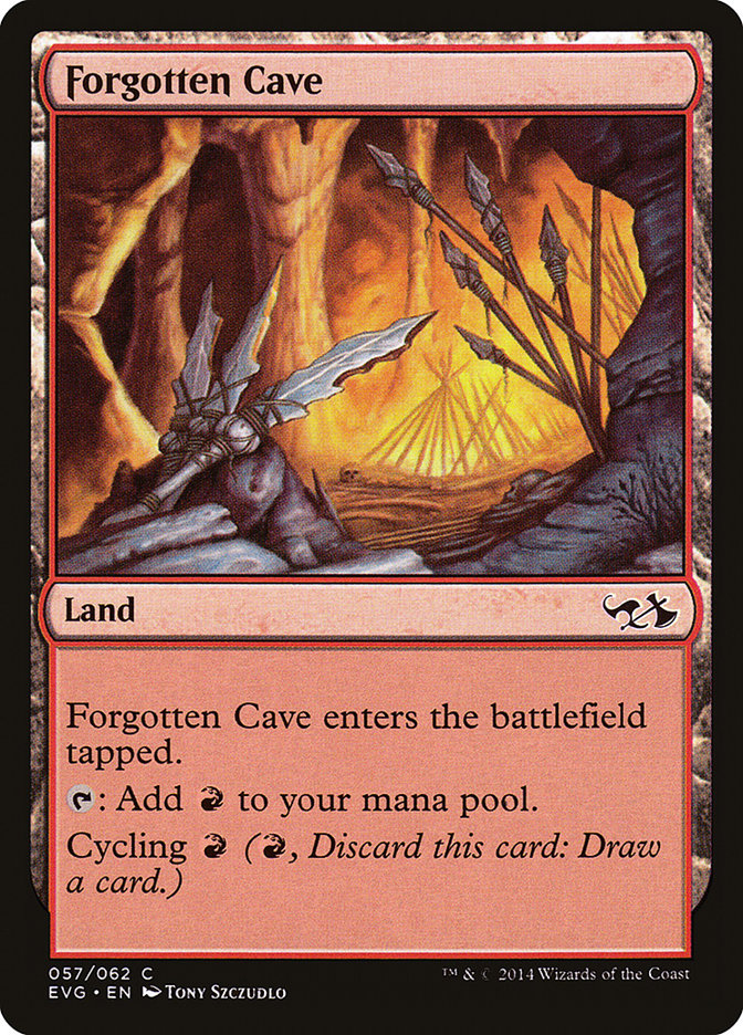 Forgotten Cave (Elves vs. Goblins) [Duel Decks Anthology] | Boutique FDB TCG