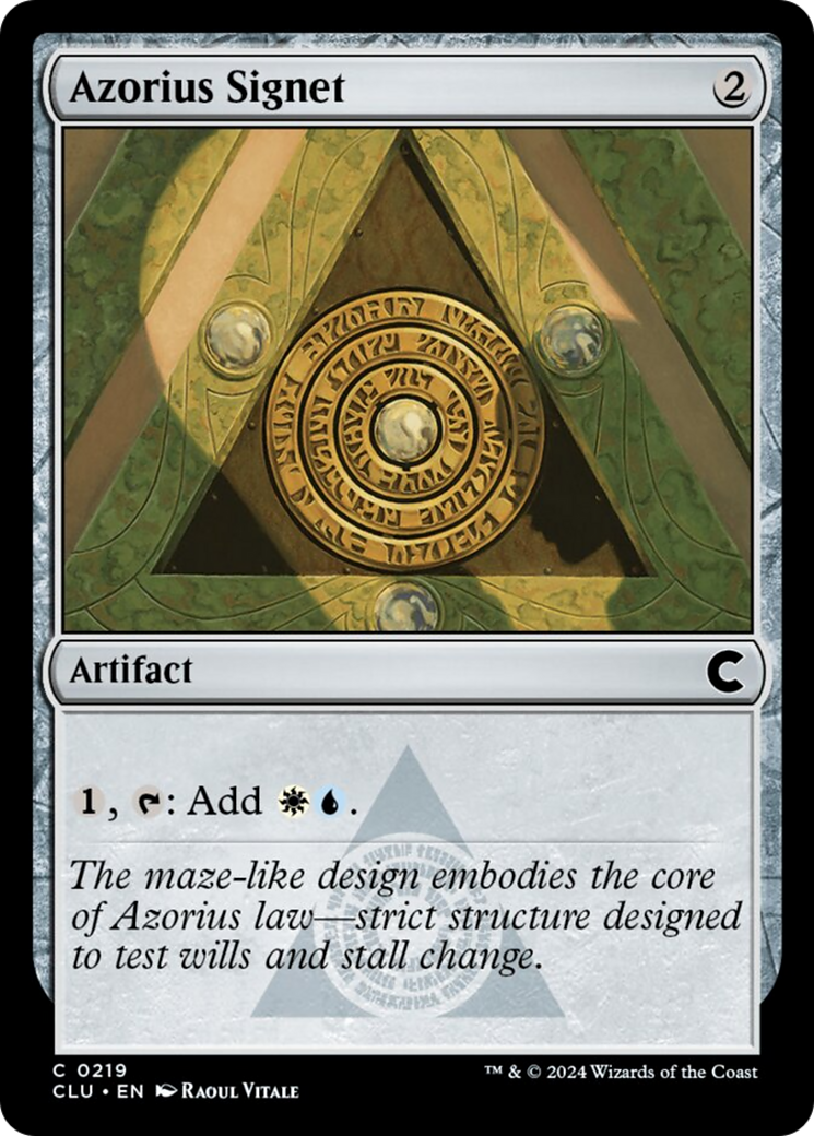 Azorius Signet [Ravnica: Clue Edition] | Boutique FDB TCG