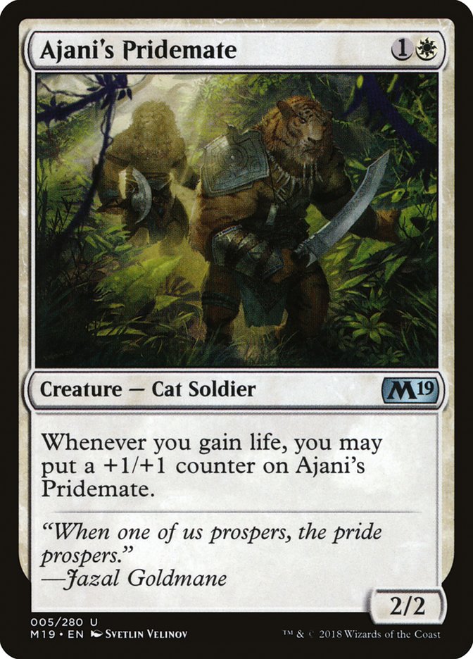 Ajani's Pridemate [Core Set 2019] | Boutique FDB TCG