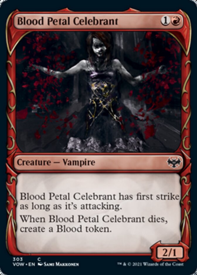 Blood Petal Celebrant (Showcase Fang Frame) [Innistrad: Crimson Vow] | Boutique FDB TCG