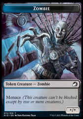 Clue // Zombie (015) Double-Sided Token [Innistrad: Midnight Hunt Tokens] | Boutique FDB TCG