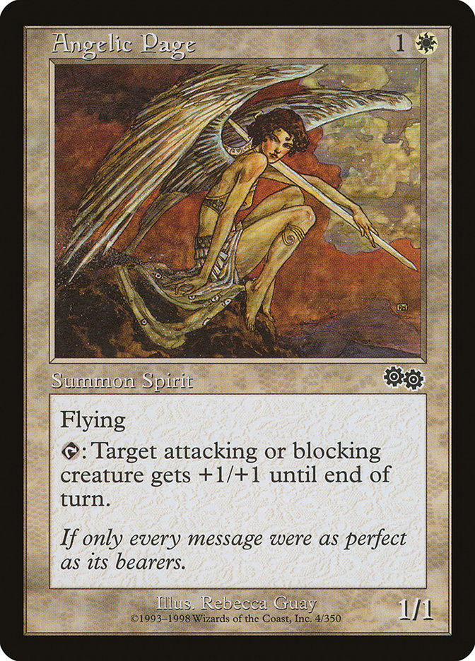 Angelic Page [Urza's Saga] | Boutique FDB TCG