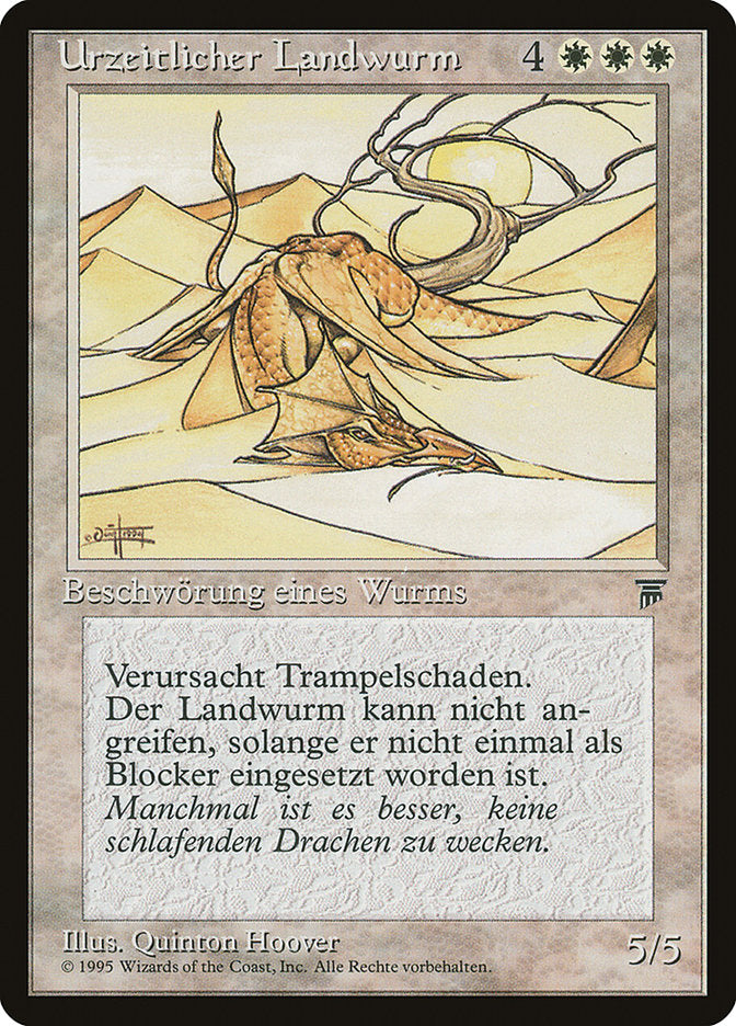 Elder Land Wurm (German) - "Urzeitlicher Landwurm" [Renaissance] | Boutique FDB TCG