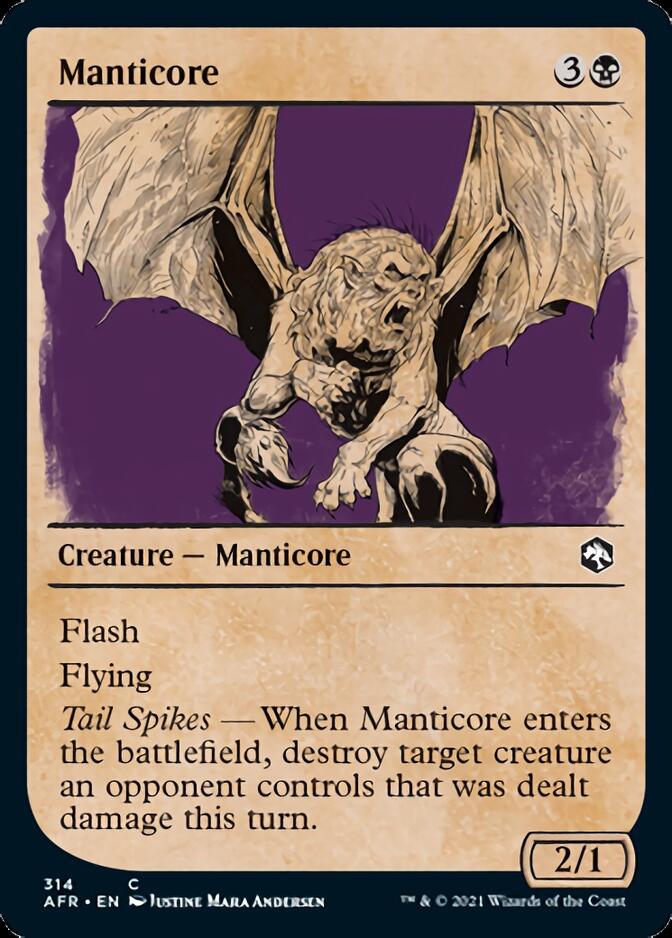 Manticore (Showcase) [Dungeons & Dragons: Adventures in the Forgotten Realms] | Boutique FDB TCG