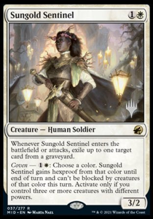 Sungold Sentinel (Promo Pack) [Innistrad: Midnight Hunt Promos] | Boutique FDB TCG