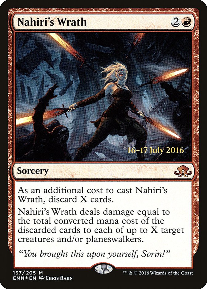 Nahiri's Wrath (Prerelease) [Eldritch Moon Promos] | Boutique FDB TCG