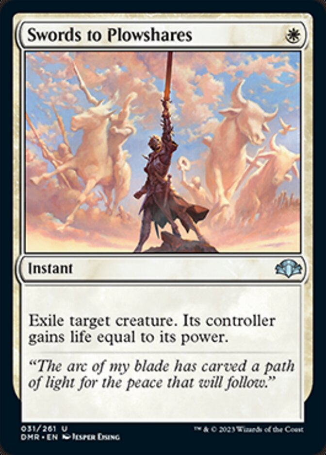 Swords to Plowshares [Dominaria Remastered] | Boutique FDB TCG