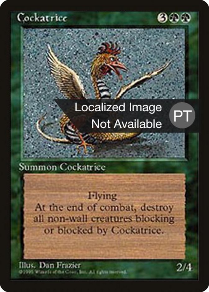 Cockatrice [Fourth Edition (Foreign Black Border)] | Boutique FDB TCG