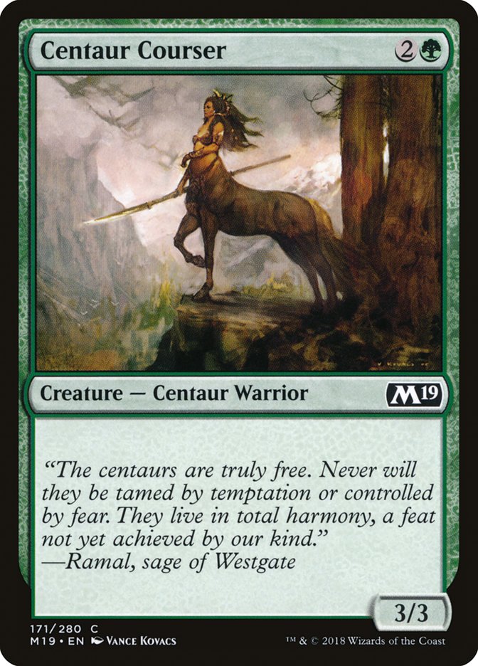 Centaur Courser [Core Set 2019] | Boutique FDB TCG