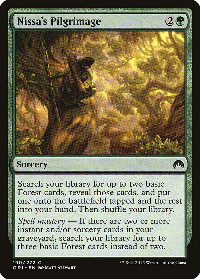 Nissa's Pilgrimage [Magic Origins] | Boutique FDB TCG