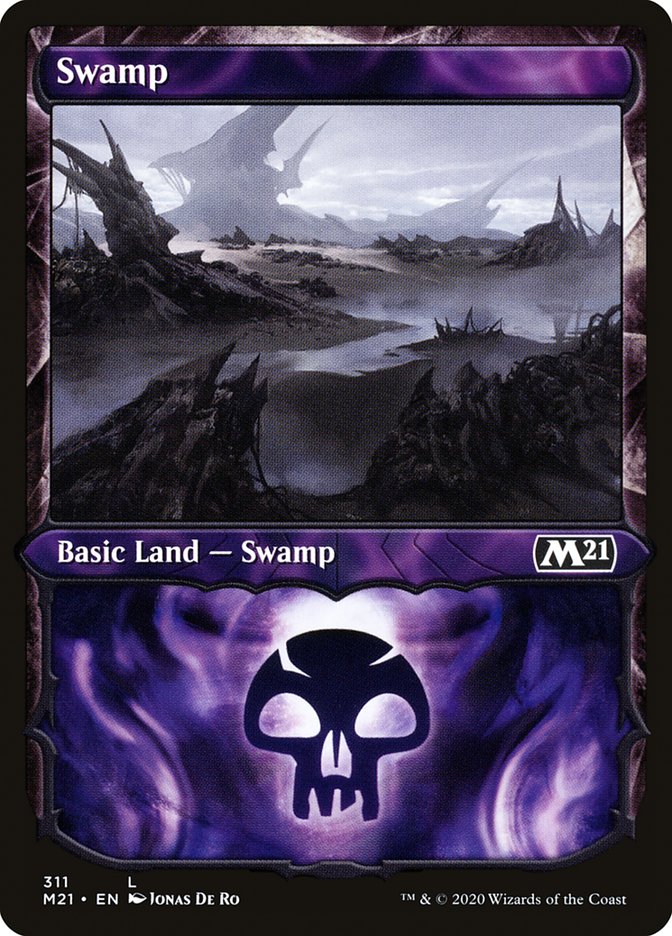 Swamp (311) (Showcase) [Core Set 2021] | Boutique FDB TCG