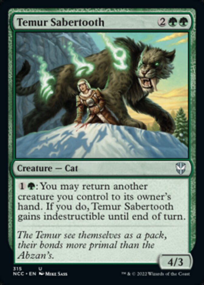 Temur Sabertooth [Streets of New Capenna Commander] | Boutique FDB TCG