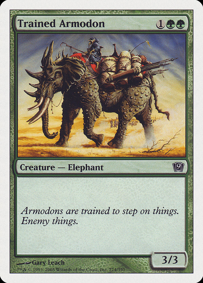 Trained Armodon [Ninth Edition] | Boutique FDB TCG