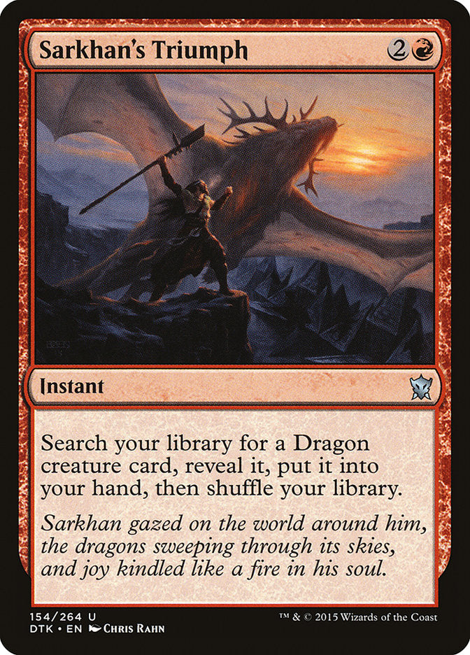Sarkhan's Triumph [Dragons of Tarkir] | Boutique FDB TCG