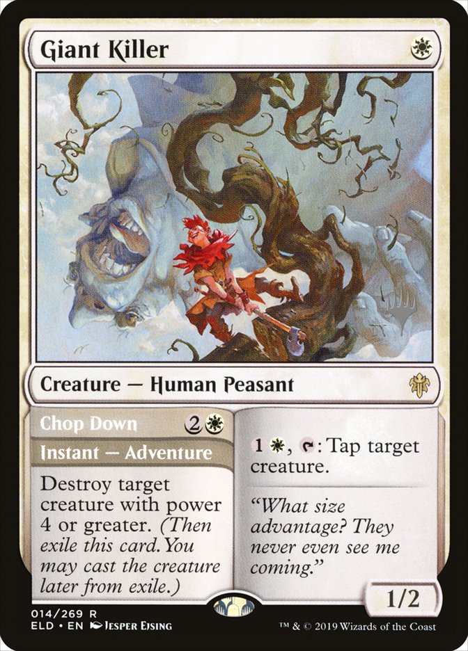 Giant Killer // Chop Down (Promo Pack) [Throne of Eldraine Promos] | Boutique FDB TCG