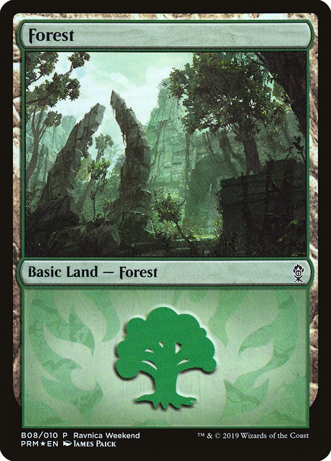 Forest (B08) [Ravnica Allegiance Guild Kit] | Boutique FDB TCG