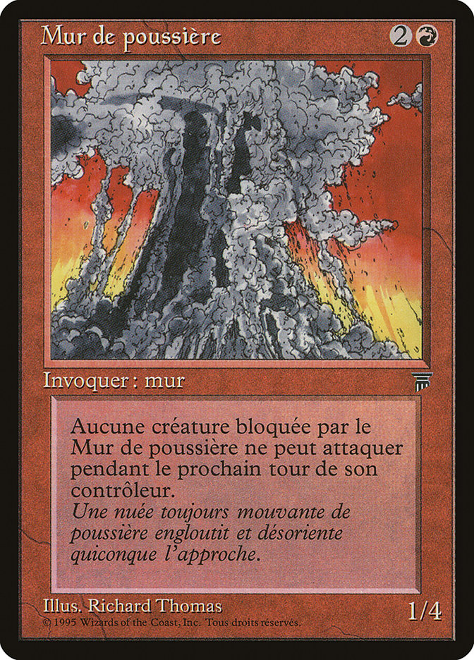 Wall of Dust (French) - "Mur de poussiere" [Renaissance] | Boutique FDB TCG