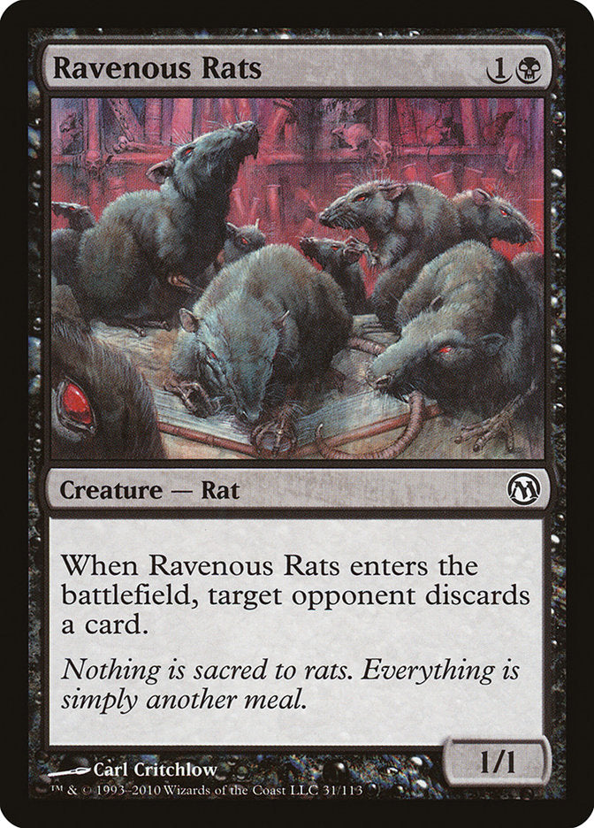 Ravenous Rats [Duels of the Planeswalkers] | Boutique FDB TCG