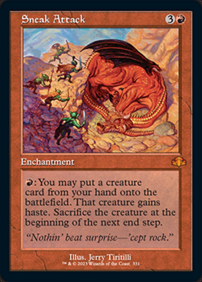 Sneak Attack (Retro) [Dominaria Remastered] | Boutique FDB TCG