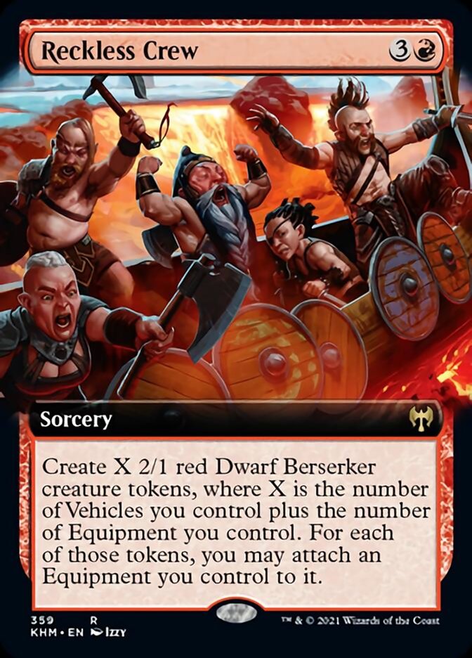 Reckless Crew (Extended Art) [Kaldheim] | Boutique FDB TCG