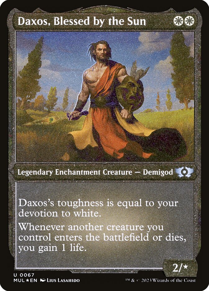 Daxos, Blessed by the Sun (Foil Etched) [Multiverse Legends] | Boutique FDB TCG