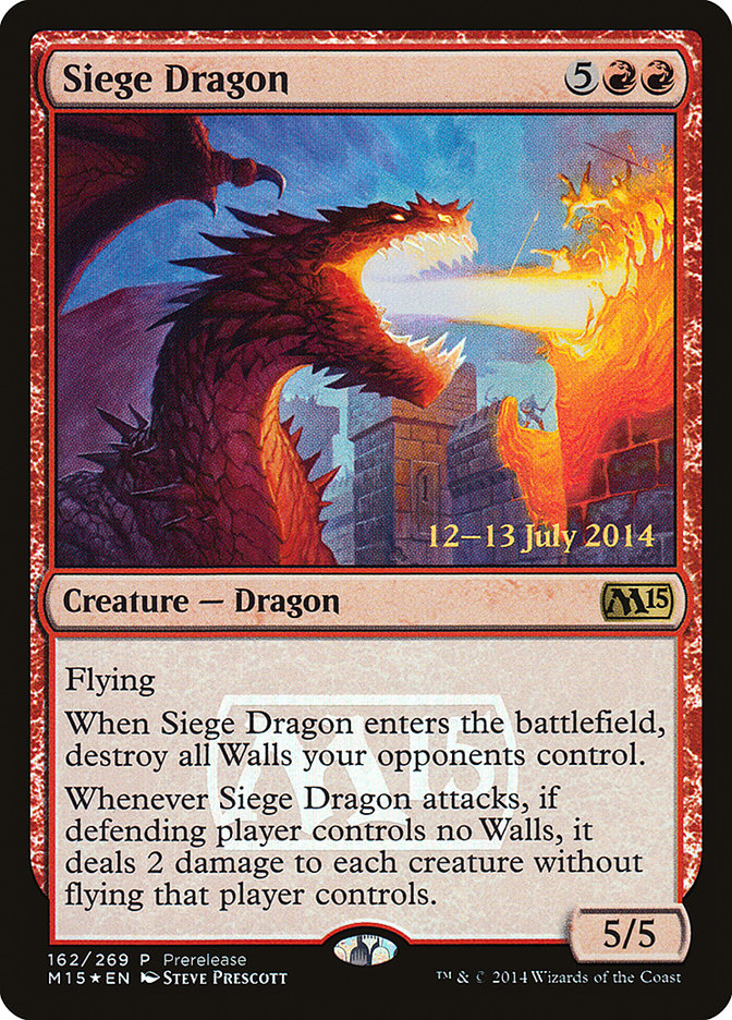 Siege Dragon [Magic 2015 Promos] | Boutique FDB TCG