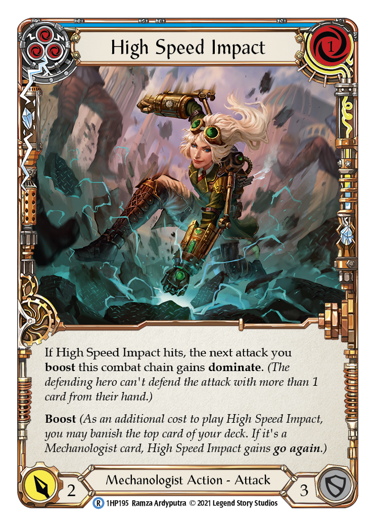 High Speed Impact (Blue) [1HP195] (History Pack 1) | Boutique FDB TCG