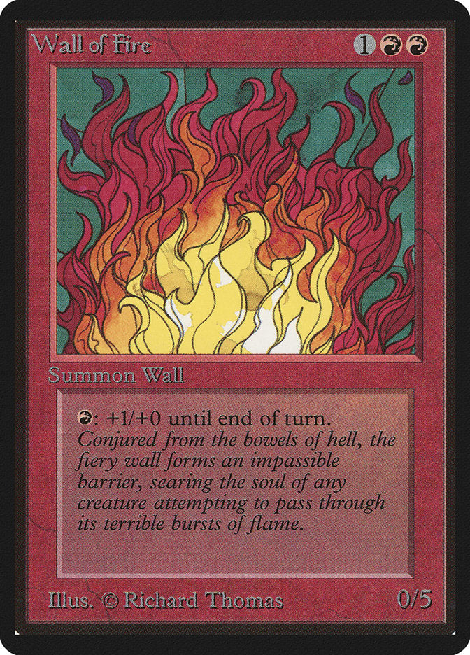 Wall of Fire [Beta Edition] | Boutique FDB TCG