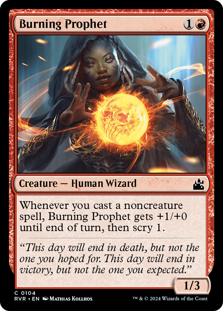 Burning Prophet [Ravnica Remastered] | Boutique FDB TCG