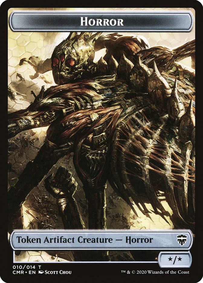 Horror // Thrull Double-Sided Token [Commander Legends Tokens] | Boutique FDB TCG