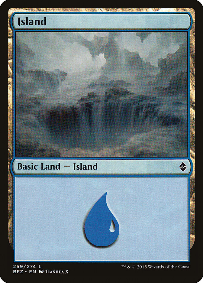 Island (259a) [Battle for Zendikar] | Boutique FDB TCG