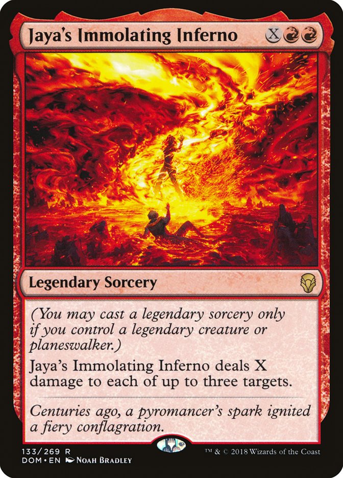 Jaya's Immolating Inferno [Dominaria] | Boutique FDB TCG