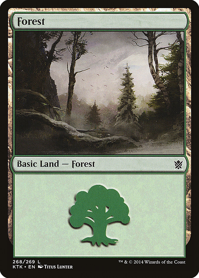 Forest (268) [Khans of Tarkir] | Boutique FDB TCG