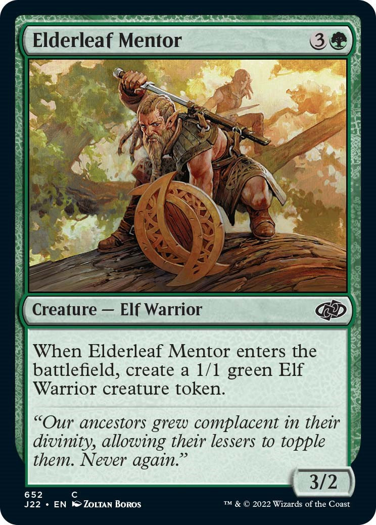 Elderleaf Mentor [Jumpstart 2022] | Boutique FDB TCG