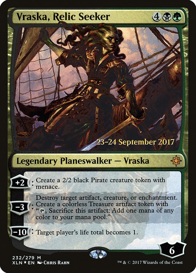 Vraska, Relic Seeker [Ixalan Prerelease Promos] | Boutique FDB TCG