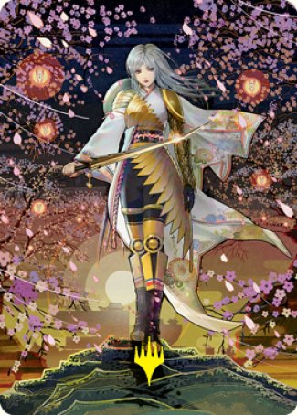 The Wandering Emperor 2 Art Card (Gold-Stamped Signature) [Kamigawa: Neon Dynasty Art Series] | Boutique FDB TCG