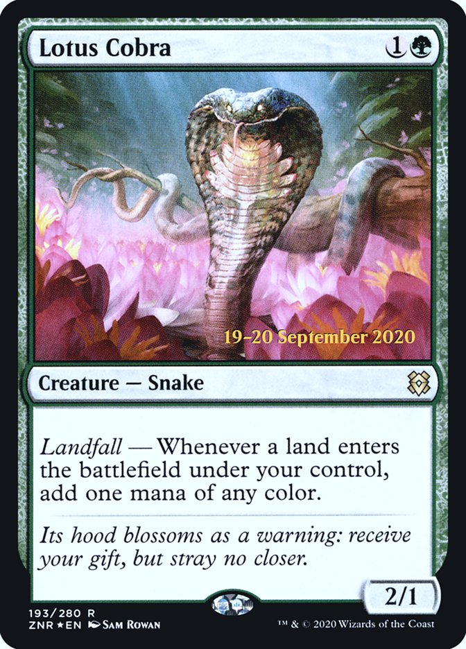 Lotus Cobra [Zendikar Rising Prerelease Promos] | Boutique FDB TCG