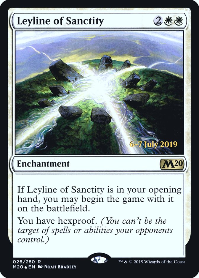 Leyline of Sanctity [Core Set 2020 Prerelease Promos] | Boutique FDB TCG